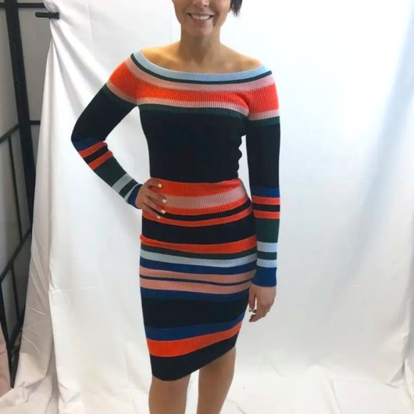 StyleKeepers Striped  Sweater Dress , M , EUC - Picture 1 of 6